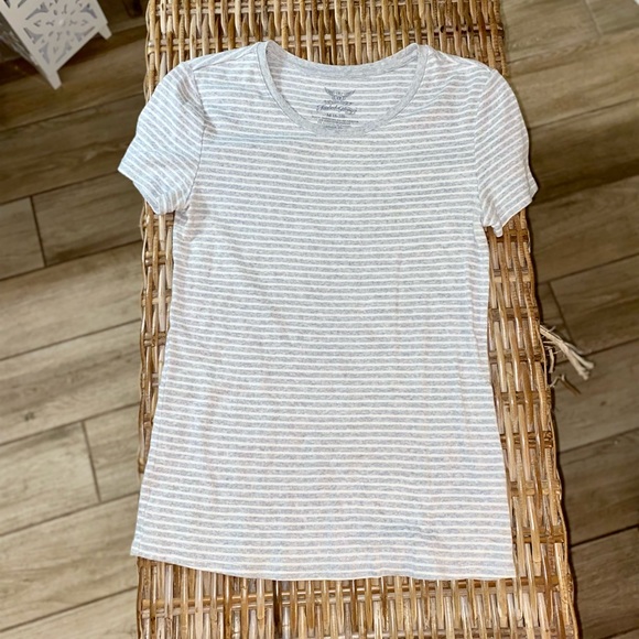 WOMENS FADED GLORY STRIPED FITTED TSHIRT - Picture 1 of 8